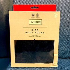 Hunter Kids Original Boot Socks Faux Fur Cuff 4 Hunter Original Boots NIB Large
